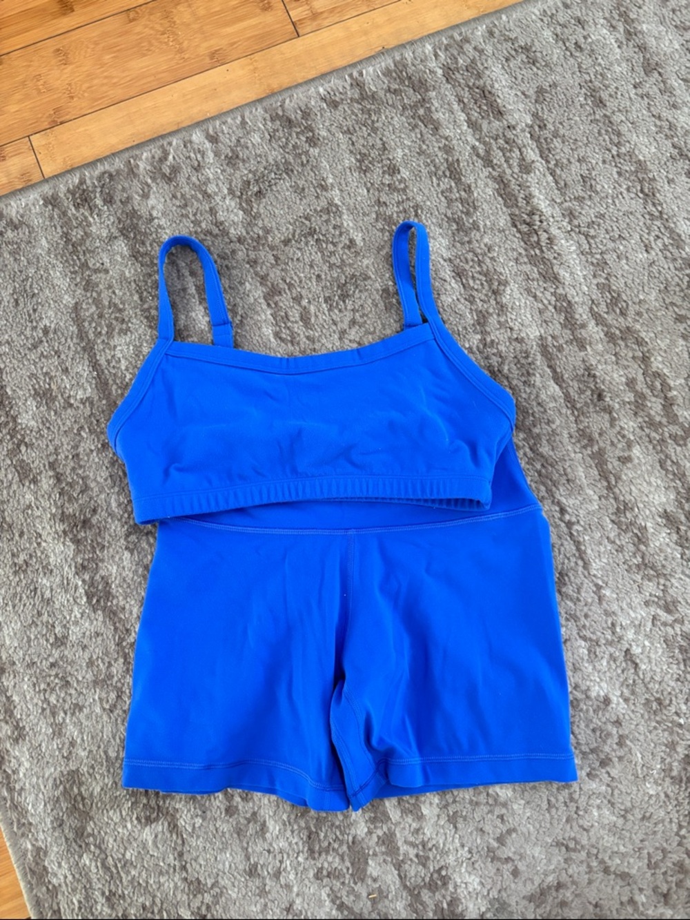 Aritzia Bra and Bike Shorts Set